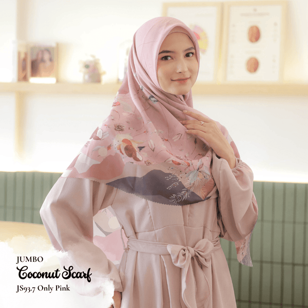 Coconut Scarf Jumbo - JS93.7 Only Pink