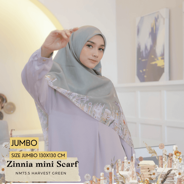 Zinnia Mini Scarf Jumbo - NM73.5 Harvest Green