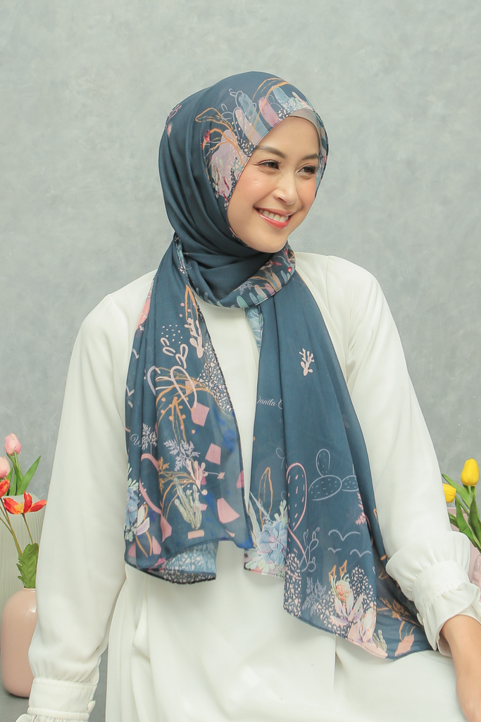 Pashmina Sahara - PM11.56 Navy