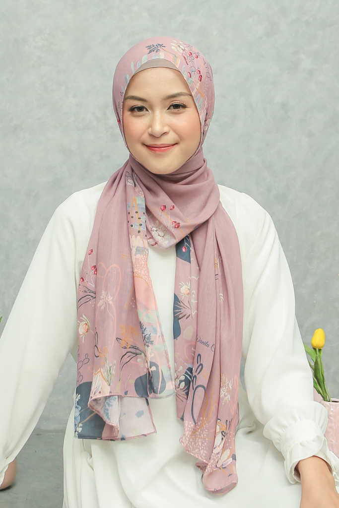 Pashmina Sahara - PM11.60 Mocca Rose