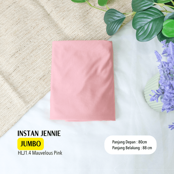 Instan Jennie Sporty Hijab Jumbo - HLJ1.4 Mauvelous Pink