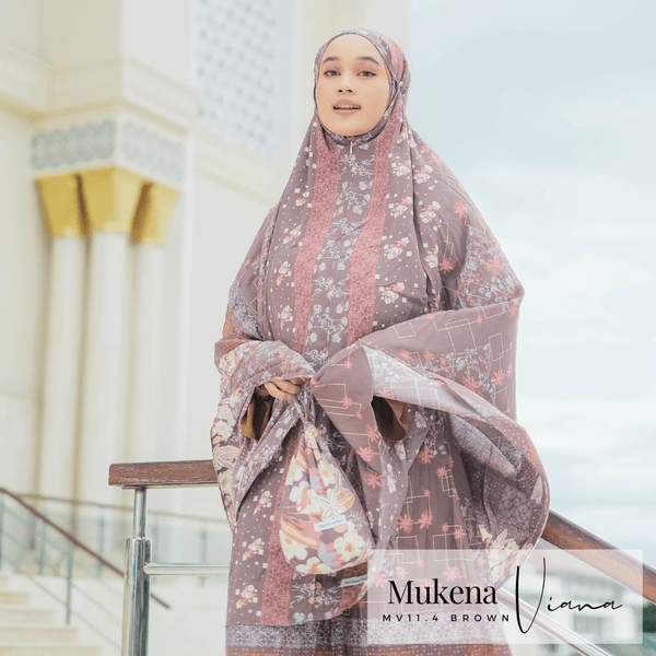 Mukena Viana Prayer Set - MV11.4 Brown