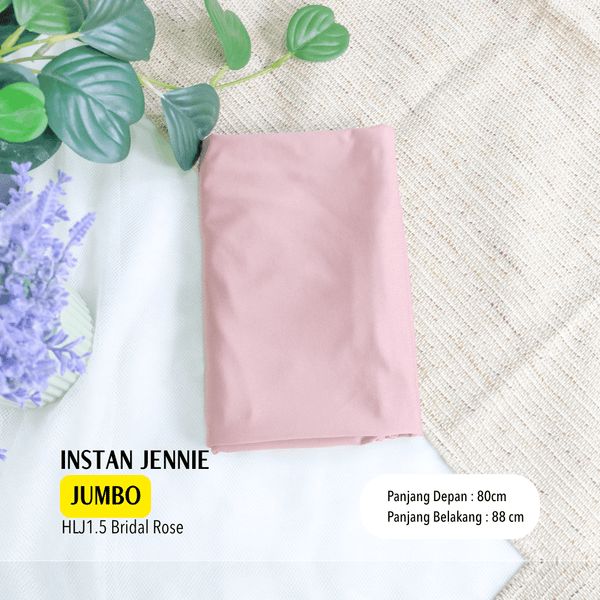 Instan Jennie Sporty Hijab Jumbo - HLJ1.5 Bridal Rose