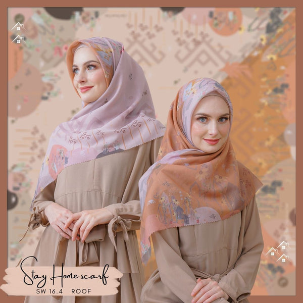 [DISKON AMBYAR] Last Stock Scarf Motif Hijabwanitacantik Series Hijab Kerudung Printing Motif
