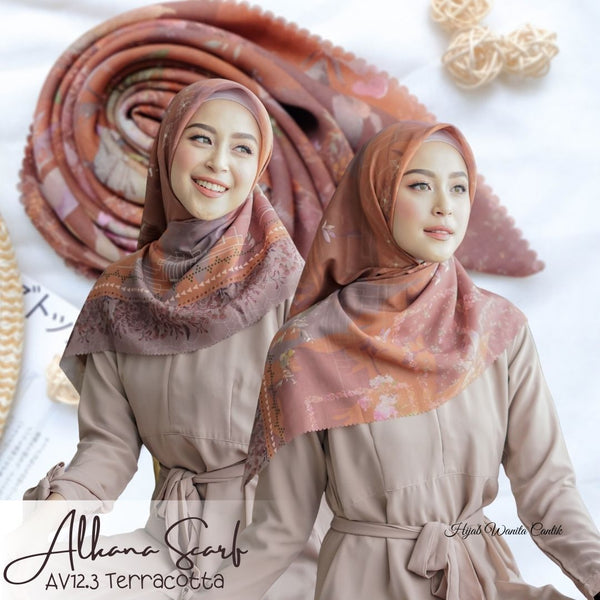 [DISKON AMBYAR] Last Stock Scarf Motif Hijabwanitacantik Series Hijab Kerudung Printing Motif