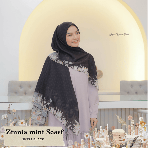 Zinnia Mini Scarf - NK73.1 Black