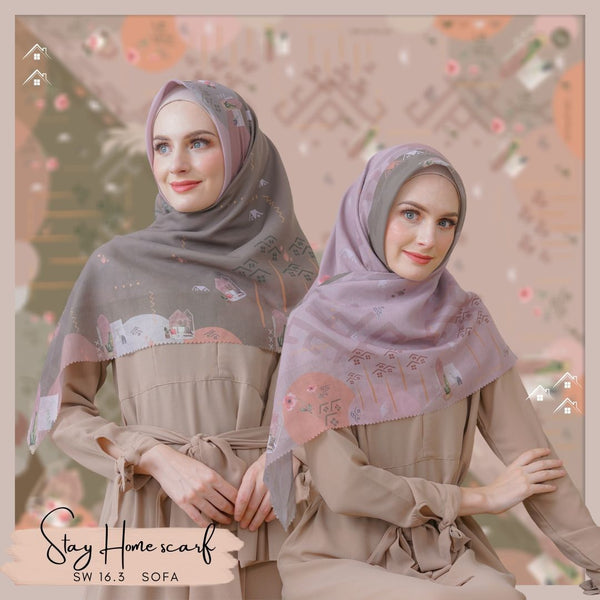 [DISKON AMBYAR] Last Stock Scarf Motif Hijabwanitacantik Series Hijab Kerudung Printing Motif