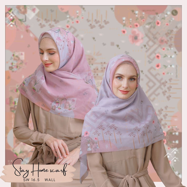 [DISKON AMBYAR] Last Stock Scarf Motif Hijabwanitacantik Series Hijab Kerudung Printing Motif