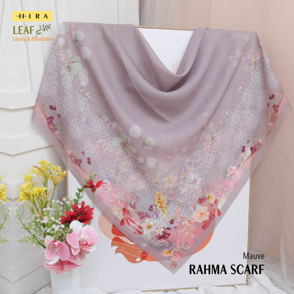Leaf Rahma Scarf - AM31.4 AC31.4 HJ31.4 Mauve