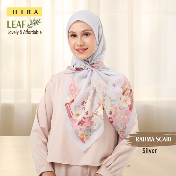 Leaf Rahma Scarf - AM31.8 AC31.8 HJ31.8 Silver
