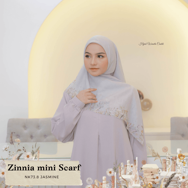 [ BUY 3 GET 1 FREE HIJAB ] Zinnia Mini Scarf - NK73.8 Jasmine