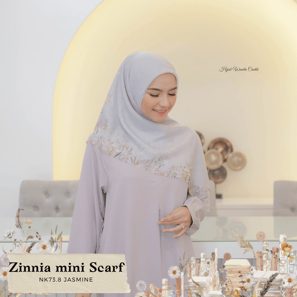 [ BUY 3 GET 1 FREE HIJAB ] Zinnia Mini Scarf - NK73.8 Jasmine