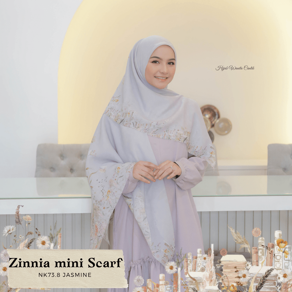 [ BUY 3 GET 1 FREE HIJAB ] Zinnia Mini Scarf - NK73.8 Jasmine