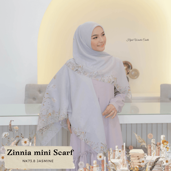 [ BUY 3 GET 1 FREE HIJAB ] Zinnia Mini Scarf - NK73.8 Jasmine