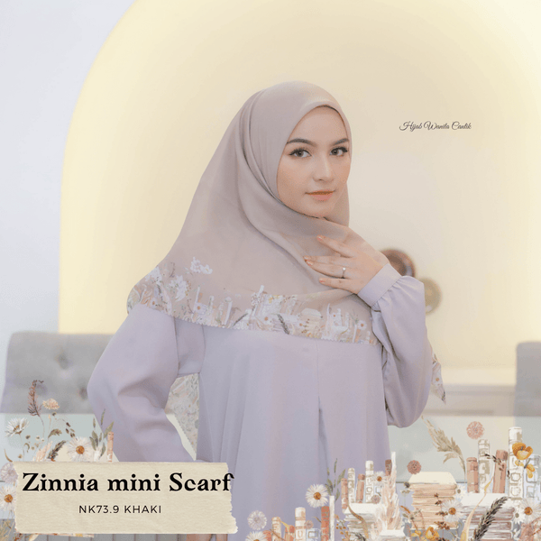 Zinnia Mini Scarf - NK73.9 Khaki