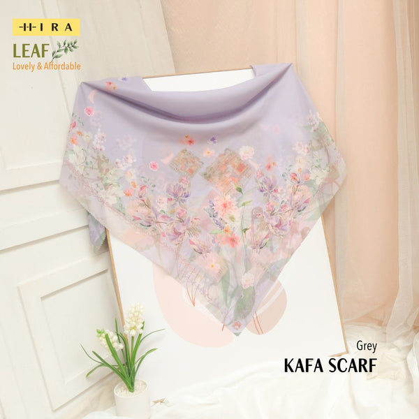 Leaf Kafa Scarf - KF30.9 VK30.9 JF30.9 Grey