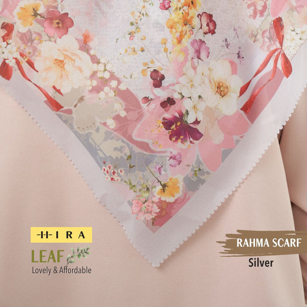 Leaf Rahma Scarf - AM31.8 AC31.8 HJ31.8 Silver
