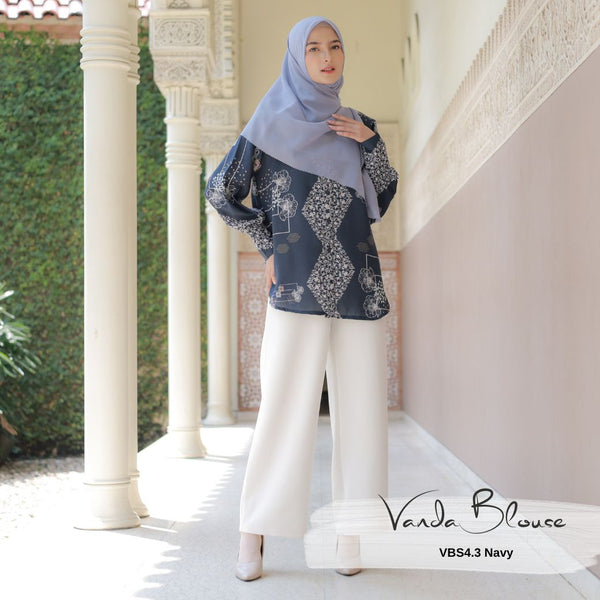 Vanda Blouse - VBS4.3 Navy