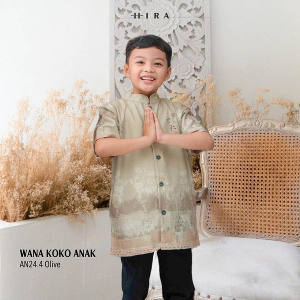 Wana Dress Anak - WN24.4 Olive