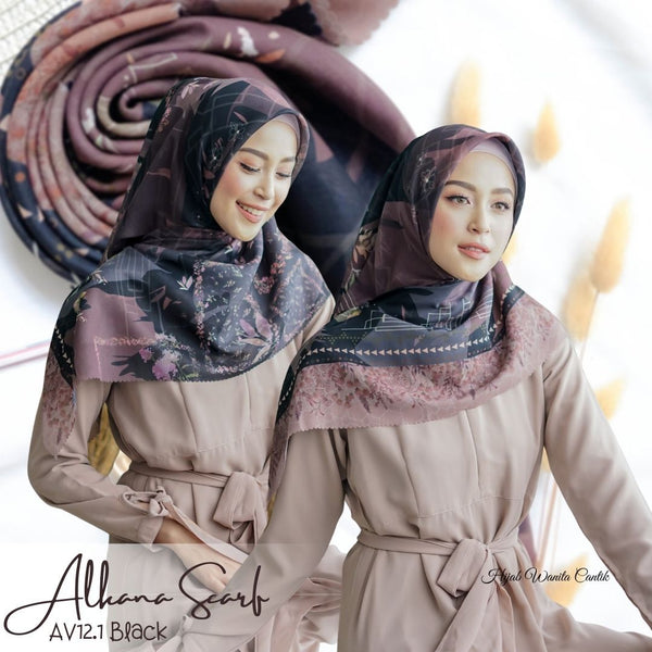 [DISKON AMBYAR] Last Stock Scarf Motif Hijabwanitacantik Series Hijab Kerudung Printing Motif