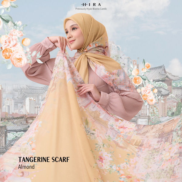 [ BUY 3 GET 1 FREE HIJAB ] Tangerine Scarf - ST16.7 TV16.7 TJ16.7 Almond