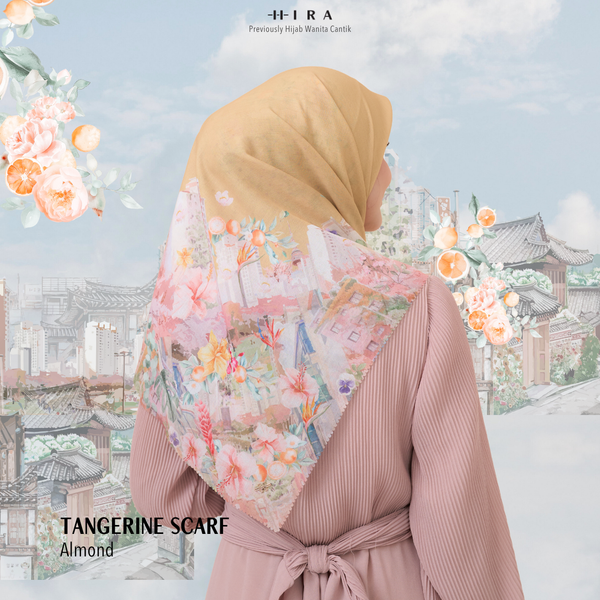 [ BUY 3 GET 1 FREE HIJAB ] Tangerine Scarf - ST16.7 TV16.7 TJ16.7 Almond