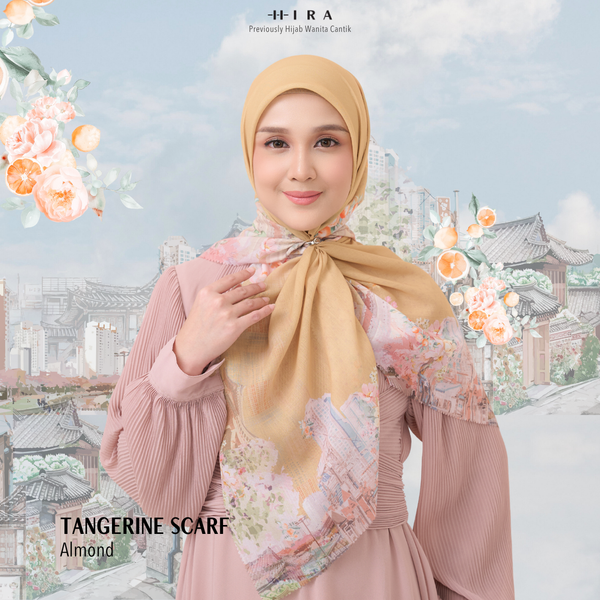[ BUY 3 GET 1 FREE HIJAB ] Tangerine Scarf - ST16.7 TV16.7 TJ16.7 Almond