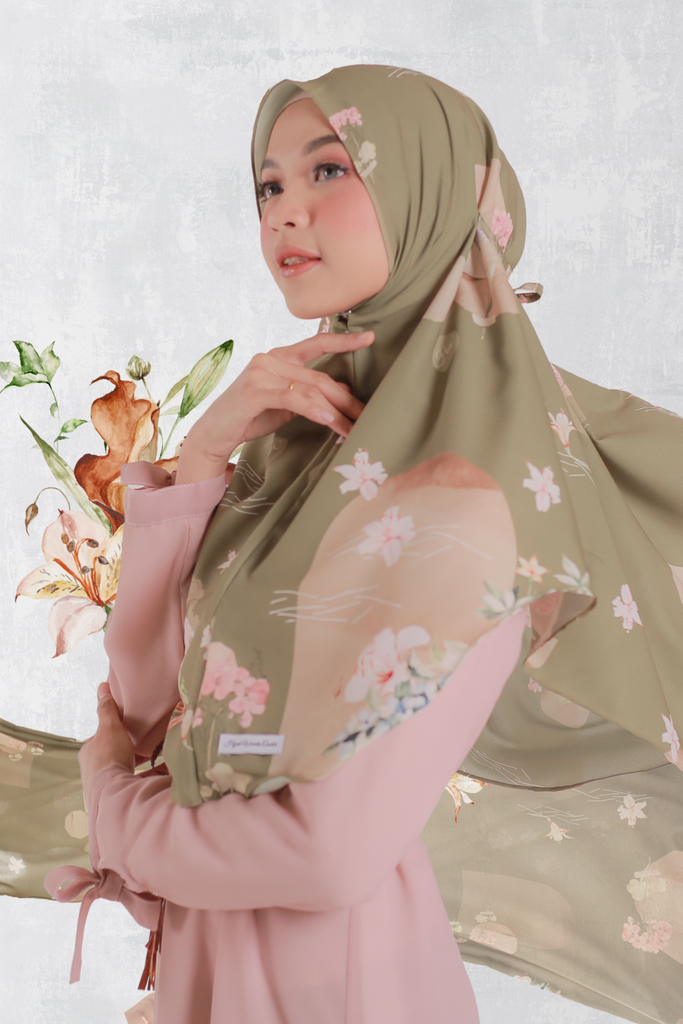 Hijab Instan Baiti Lily - BM45.35 Olive