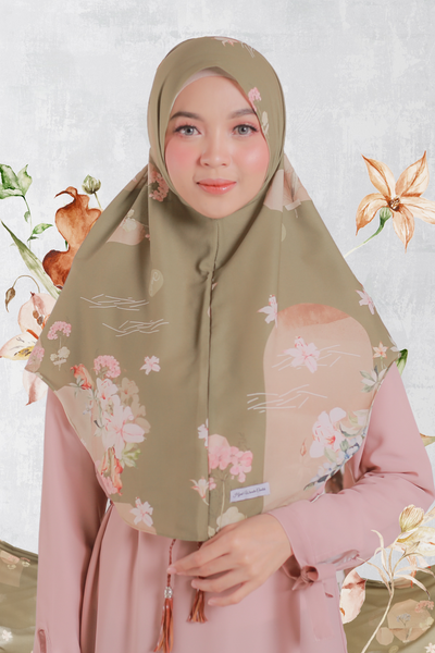 Hijab Instan Baiti Lily - BM45.35 Olive