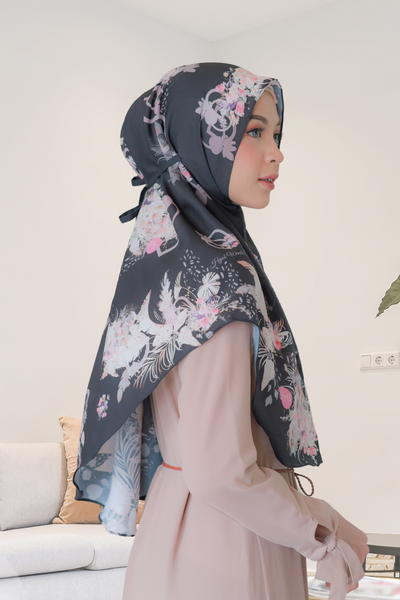 [ BUY 3 GET 1 FREE ] Hijab Instan Baiti Emily - BM45.88 Black