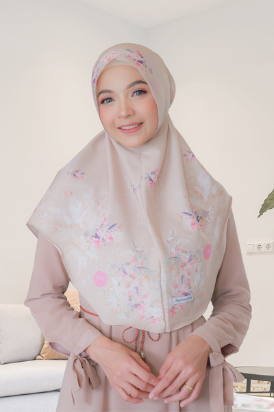 [ BUY 3 GET 1 FREE ] Hijab Instan Baiti Emily - BM45.90 Cream