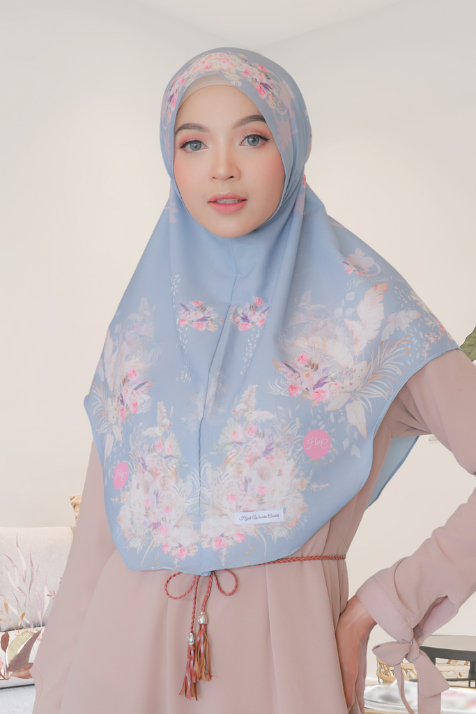 [ BUY 3 GET 1 FREE ] Hijab Instan Baiti Emily - BM45.91 Grey