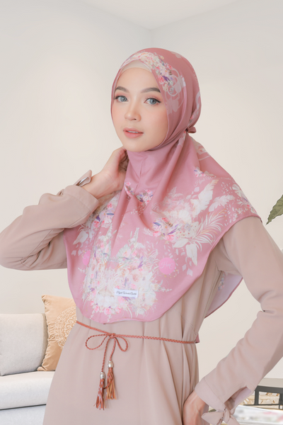 [ BUY 3 GET 1 FREE ] Hijab Instan Baiti Emily - BM45.94 Mocca Rose