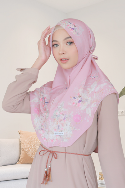 [ BUY 3 GET 1 FREE ] Hijab Instan Baiti Emily - BM45.96 Pastel Pink