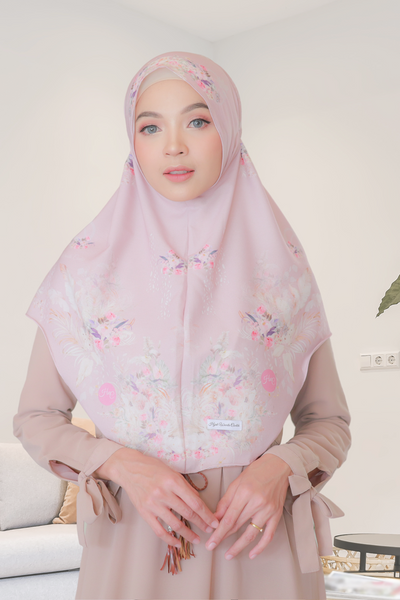 [ BUY 3 GET 1 FREE ] Hijab Instan Baiti Emily - BM45.98 Silky Pink