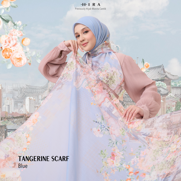 [ BUY 3 GET 1 FREE HIJAB ] Tangerine Scarf - ST16.13 TV16.13 TJ16.13 Blue