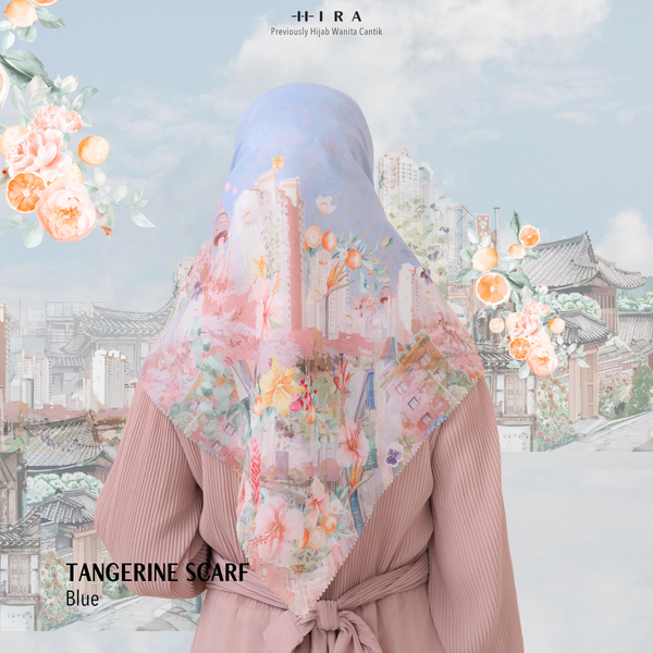 [ BUY 3 GET 1 FREE HIJAB ] Tangerine Scarf - ST16.13 TV16.13 TJ16.13 Blue