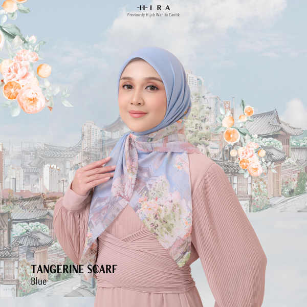 [ BUY 3 GET 1 FREE HIJAB ] Tangerine Scarf - ST16.13 TV16.13 TJ16.13 Blue