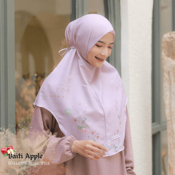 [ BELI 3 GRATIS 1 ] Hijab Instan Baiti Apple - BM45.103 Blush Pink