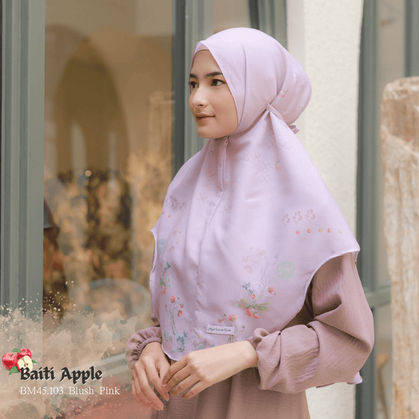 [ BELI 3 GRATIS 1 ] Hijab Instan Baiti Apple - BM45.103 Blush Pink
