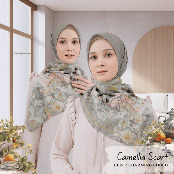[BELI 2 GRATIS HADIAH] Camellia Scarf - CL15.2 Charming Choco