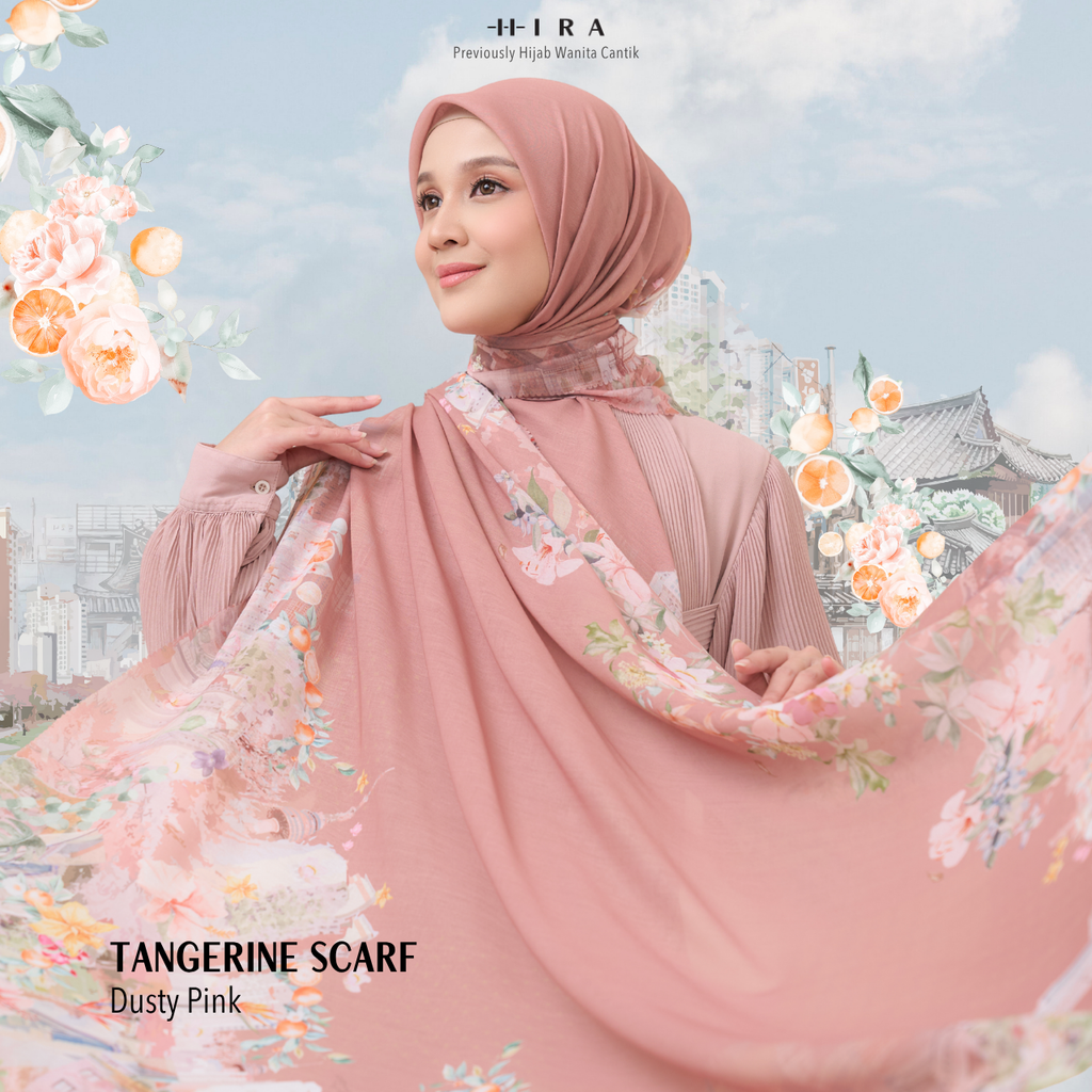 [ BUY 3 GET 1 FREE HIJAB ] Tangerine Scarf - ST16.9 TV16.9 TJ16.9 Dusty Pink