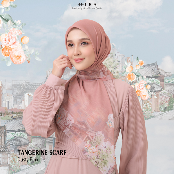 [ BUY 3 GET 1 FREE HIJAB ] Tangerine Scarf - ST16.9 TV16.9 TJ16.9 Dusty Pink