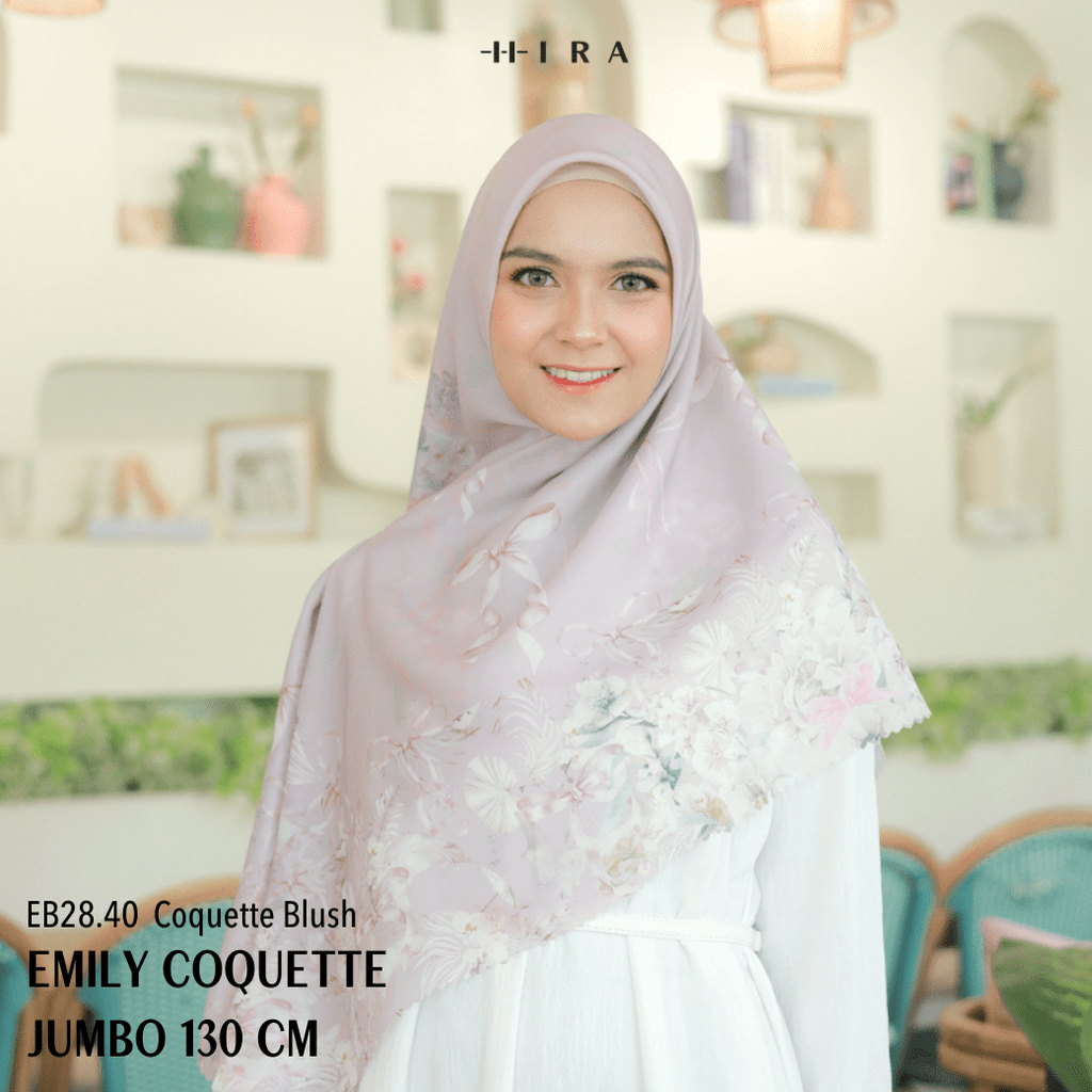 [ BUY 3 GET 1 FREE HIJAB ] Emily Scarf Jumbo - EB28.40 Coquette Blush