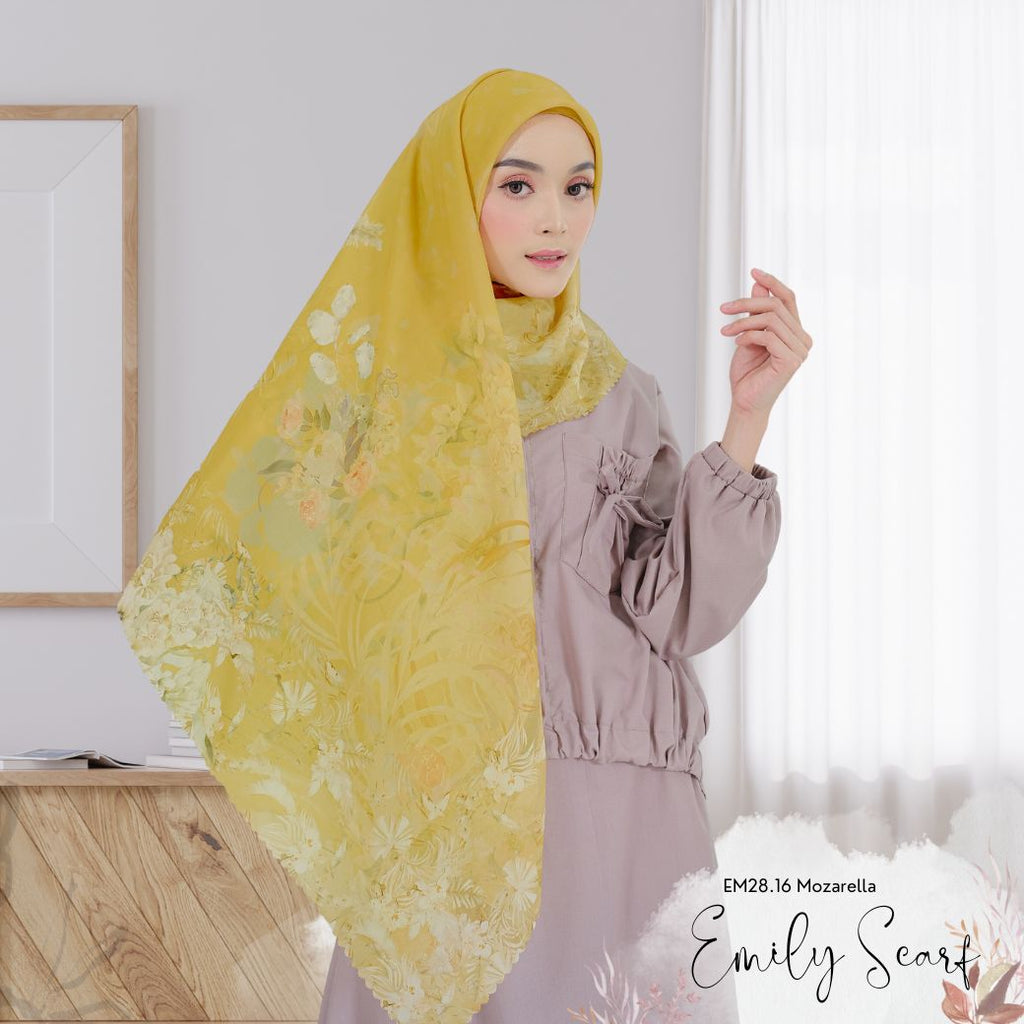 [ BUY 3 GET 1 FREE HIJAB ] Emily Scarf - EM28.16 Mozarella