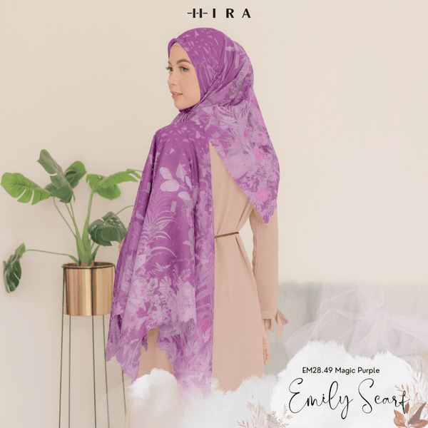 [ BUY 3 GET 1 FREE HIJAB ] Emily Scarf - EM28.49 Magic Purple