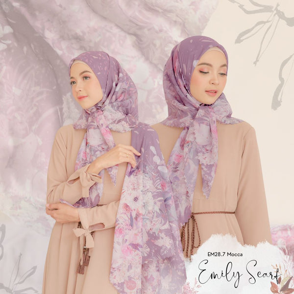 [ BUY 3 GET 1 FREE HIJAB ] Emily Scarf - EM28.7 Mocca