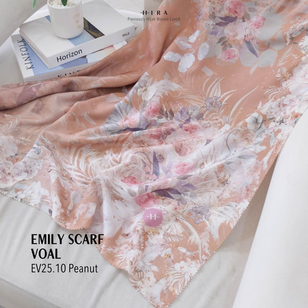[ BUY 3 GET 1 FREE HIJAB ] Emily Scarf Voal - EV25.10 Peanut