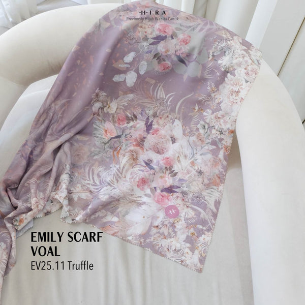 [ BUY 3 GET 1 FREE HIJAB ] Emily Scarf Voal - EV25.11 Truffle