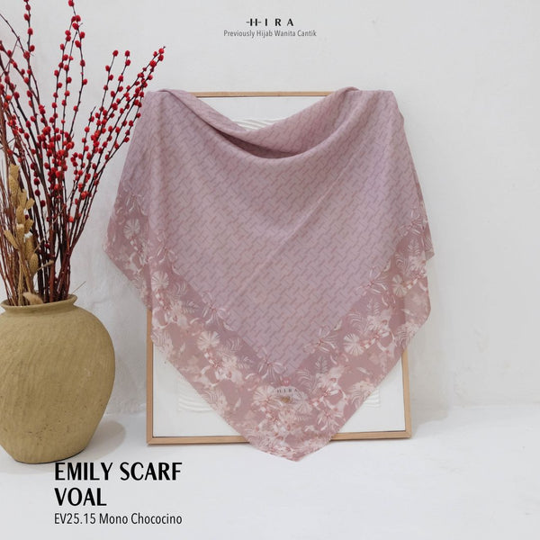 [ BUY 3 GET 1 FREE HIJAB ] Emily Scarf Voal - EV25.15 Mono Chococino
